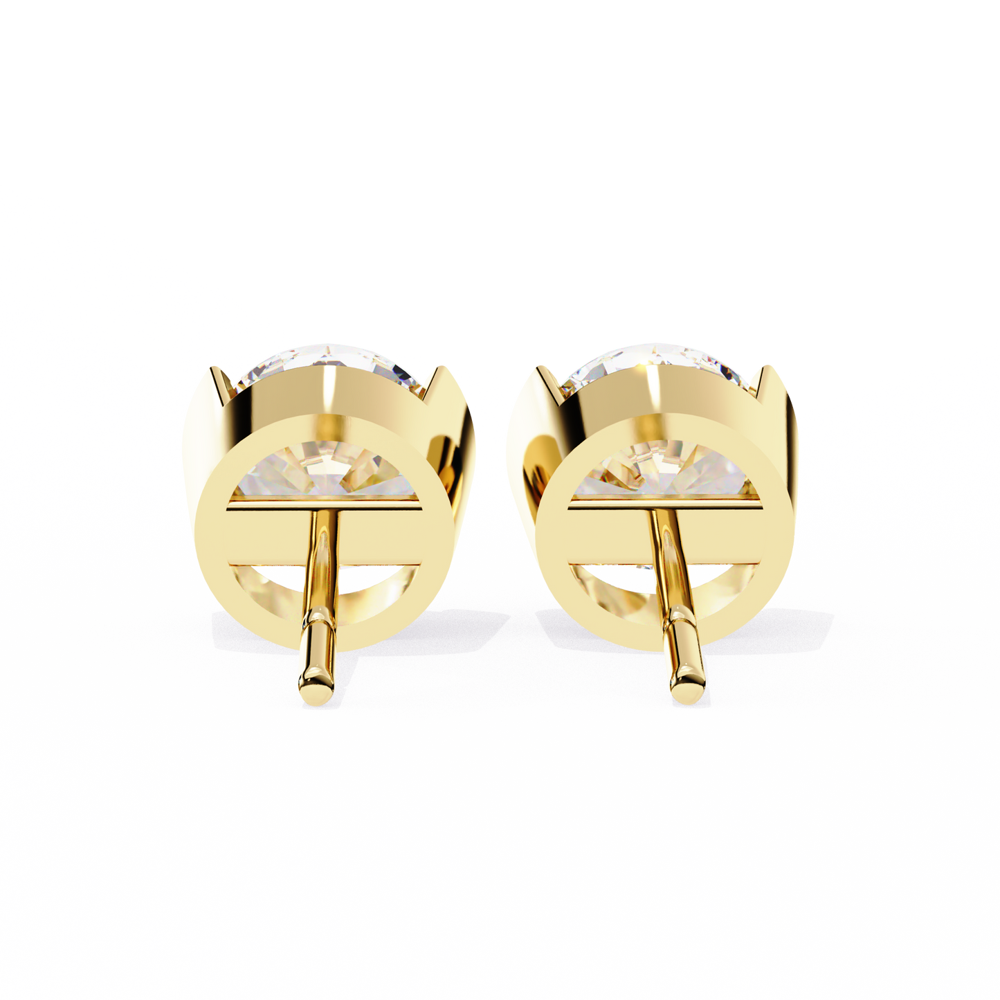 Halorine Solitaire Diamond Earrings
