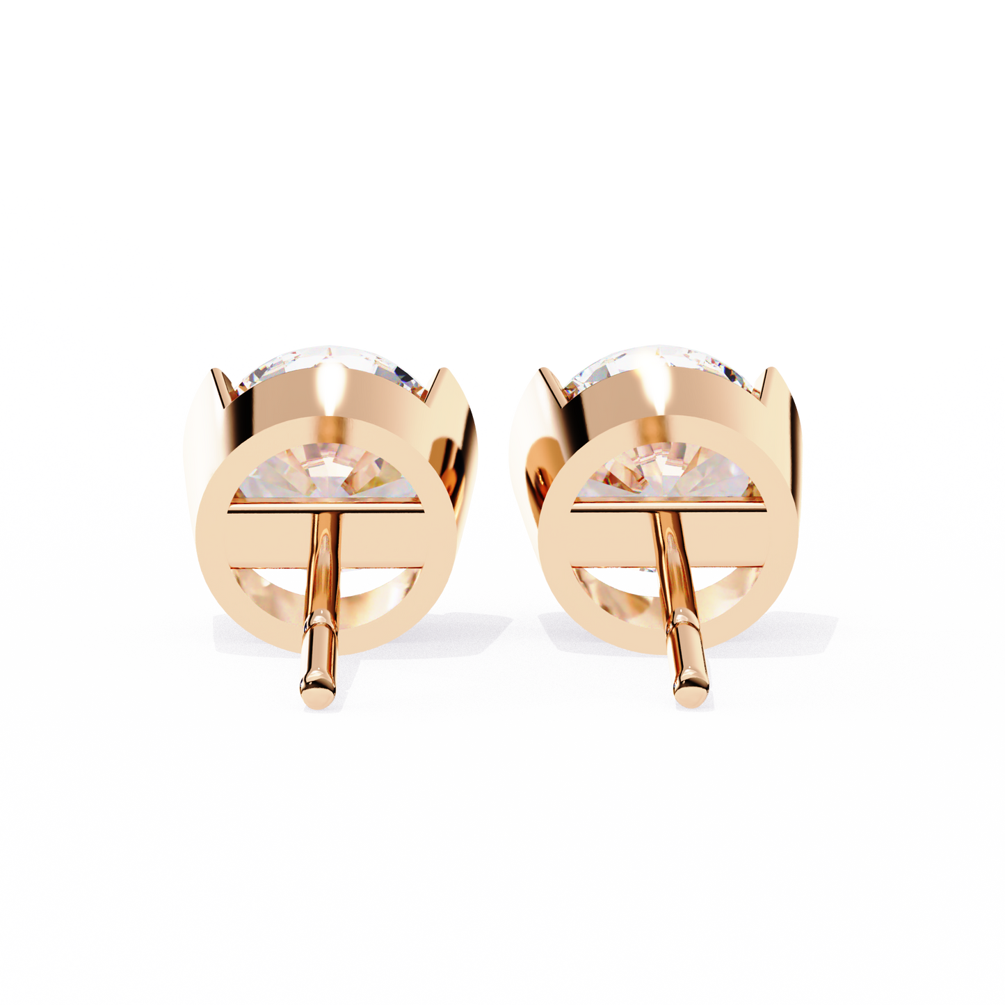 Halorine Solitaire Diamond Earrings