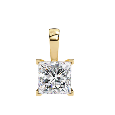Regalia Puriste Princess Cut Solitaire Pendant