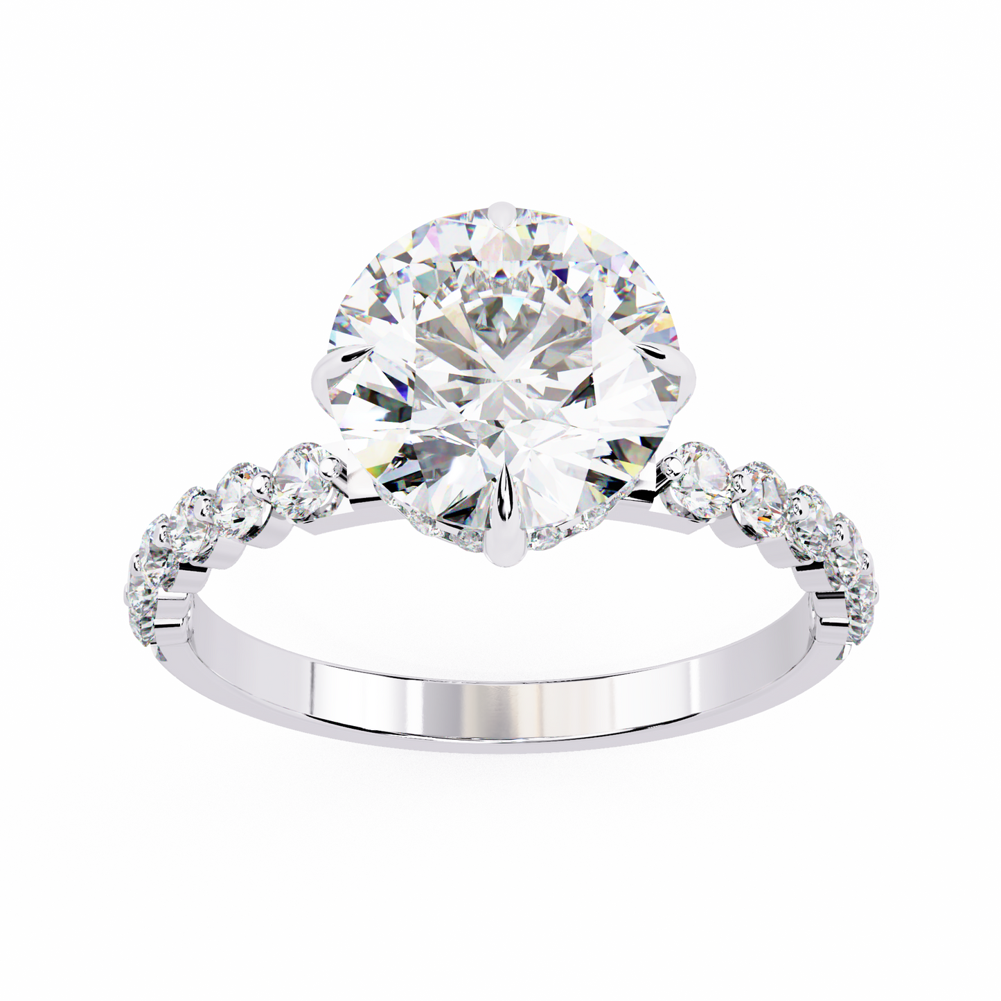 Elysian Velluto Round Solitaire Ring