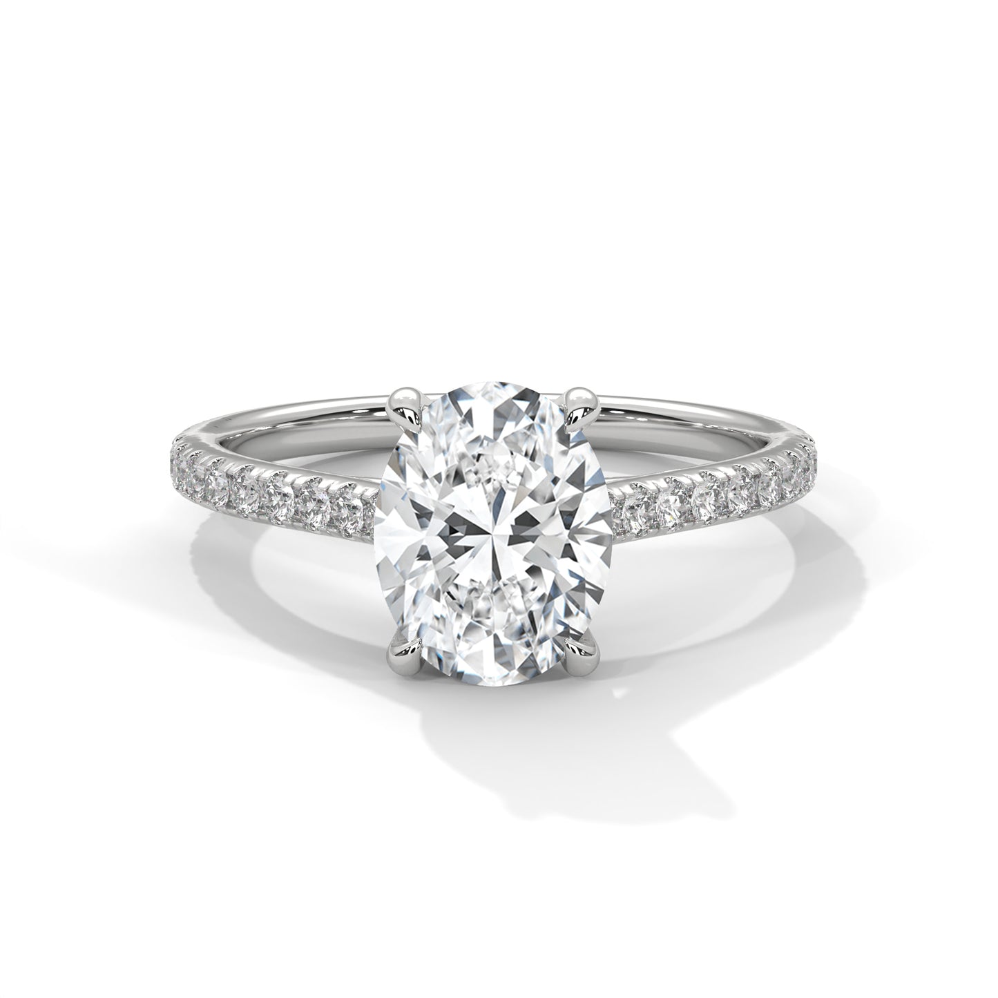 Bold Brilliance Oval-Cut Diamond Ring – Timeless Elegance