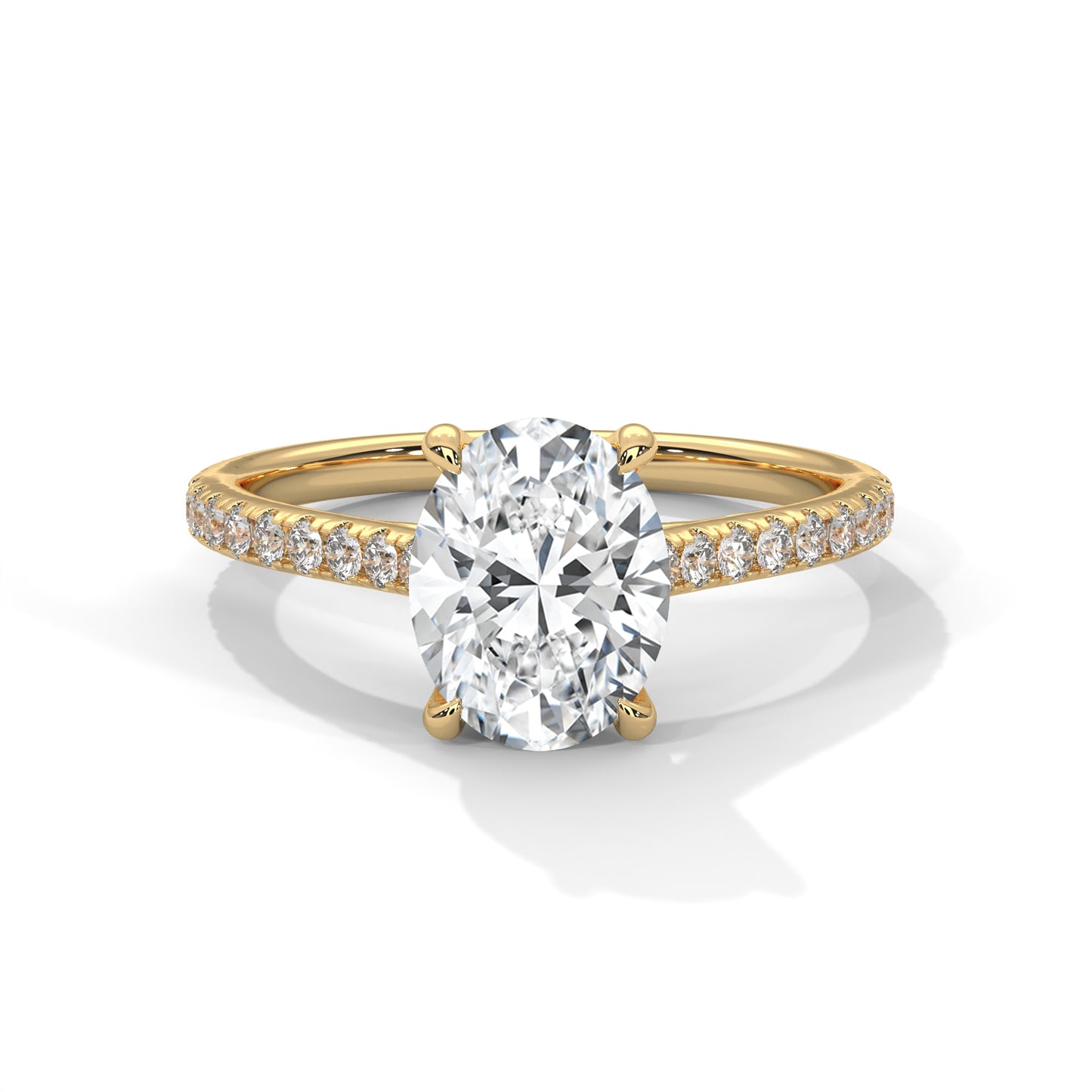 Bold Brilliance Oval-Cut Diamond Ring – Timeless Elegance