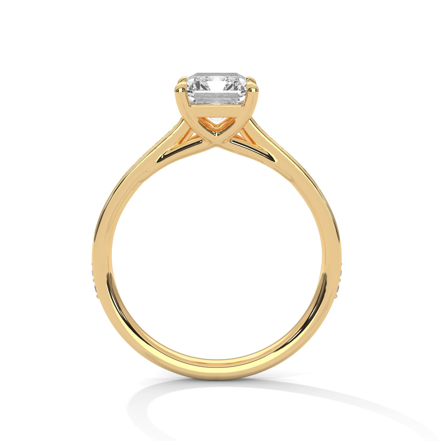 Velvet Spark Emerald Solitaire Ring