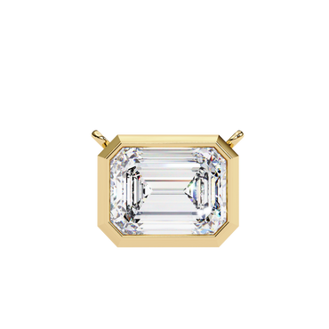Lunaria Aristelle Emerald Solitaire Pendant
