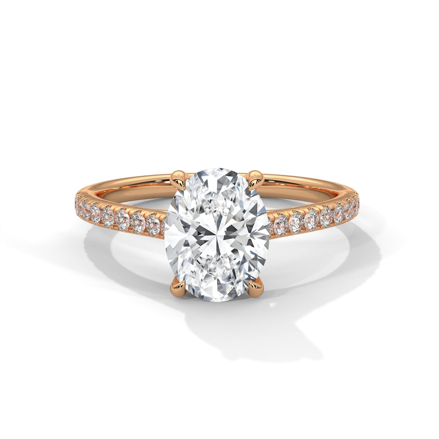 Bold Brilliance Oval-Cut Diamond Ring – Timeless Elegance