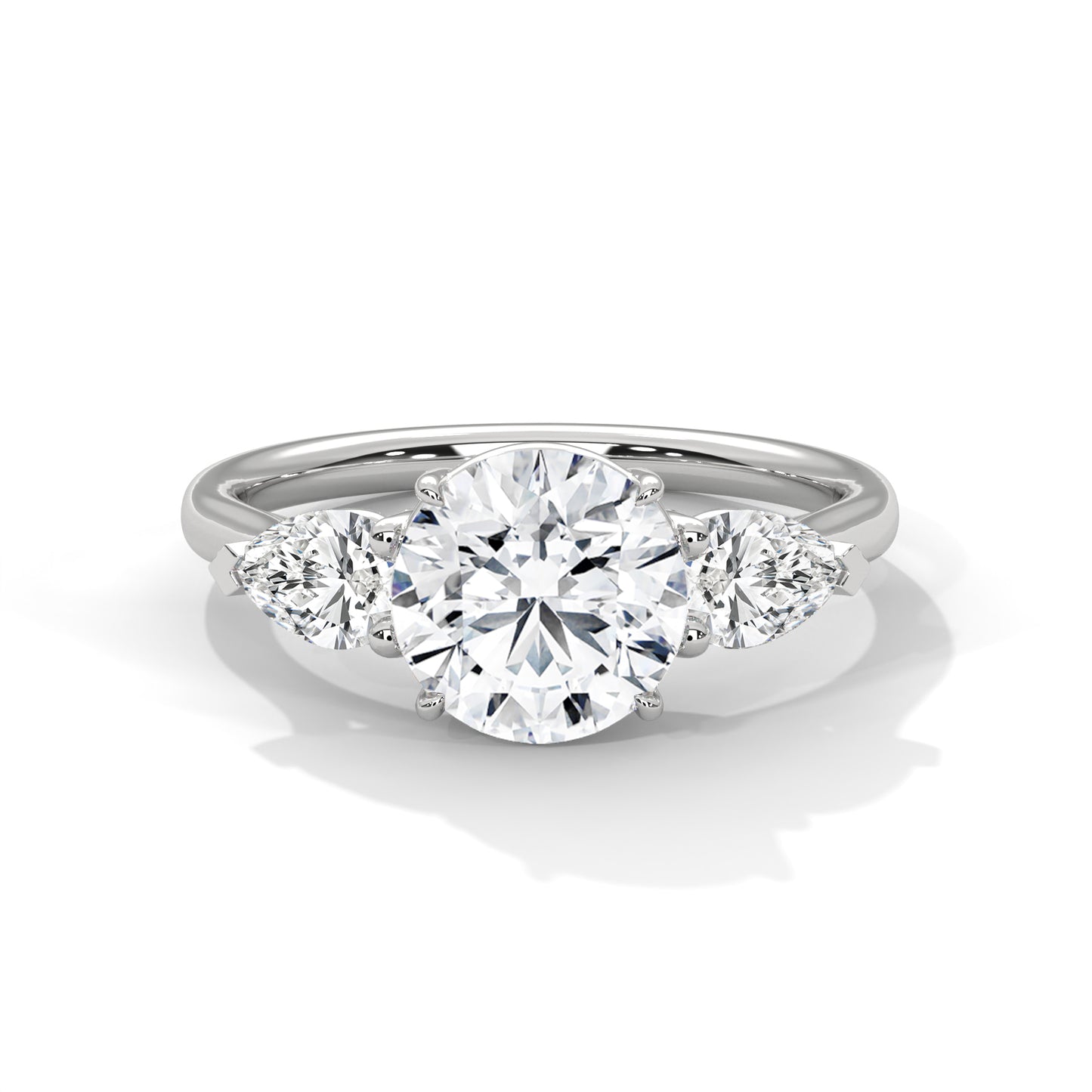 Crystal Whisper Solitaire Ring