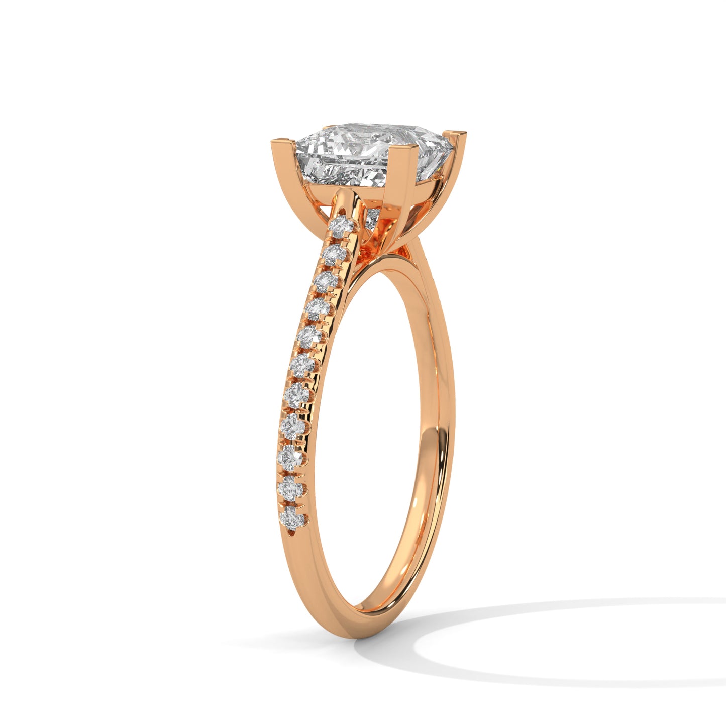 Zerine Grace Princess Solitaire Ring