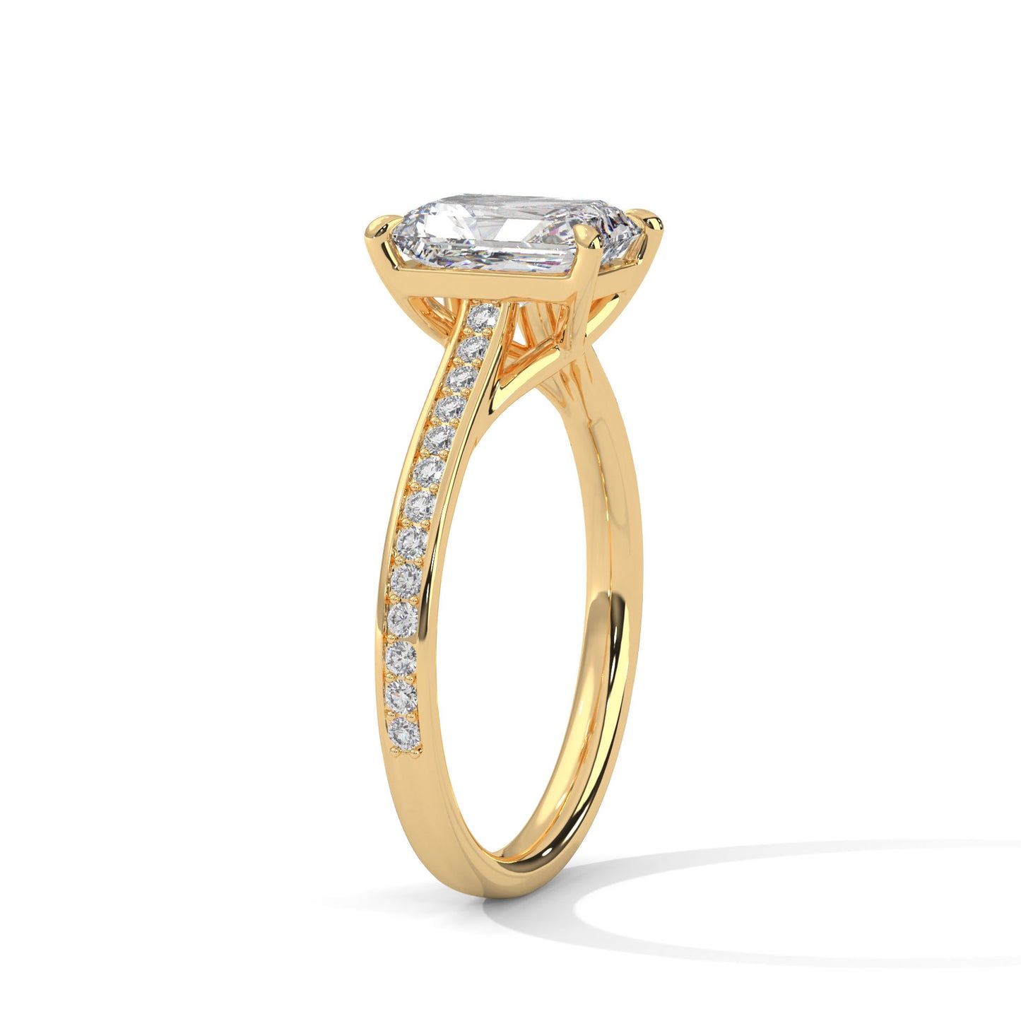 Velvet Spark Emerald Solitaire Ring