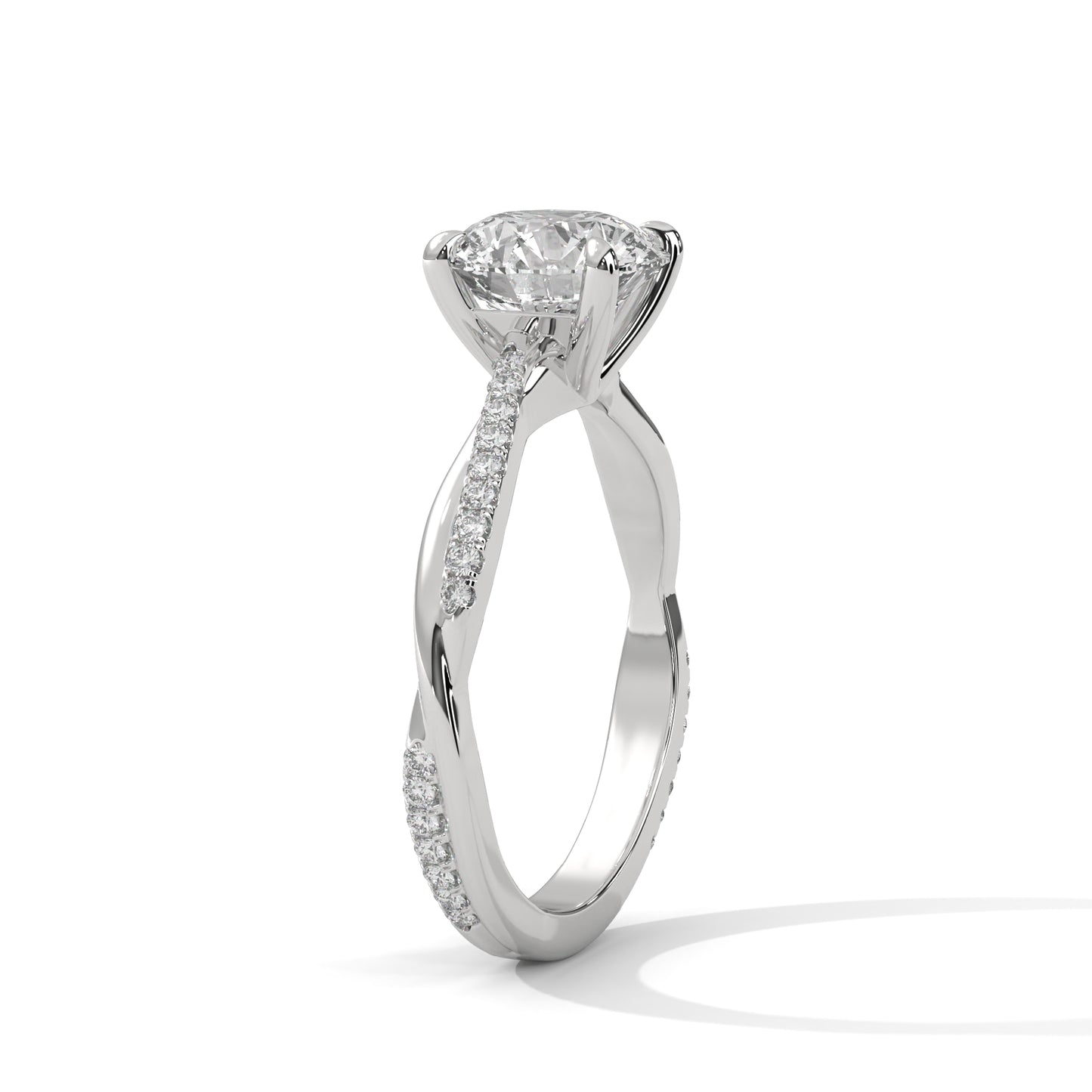 Golden Eclipse Solitaire Ring
