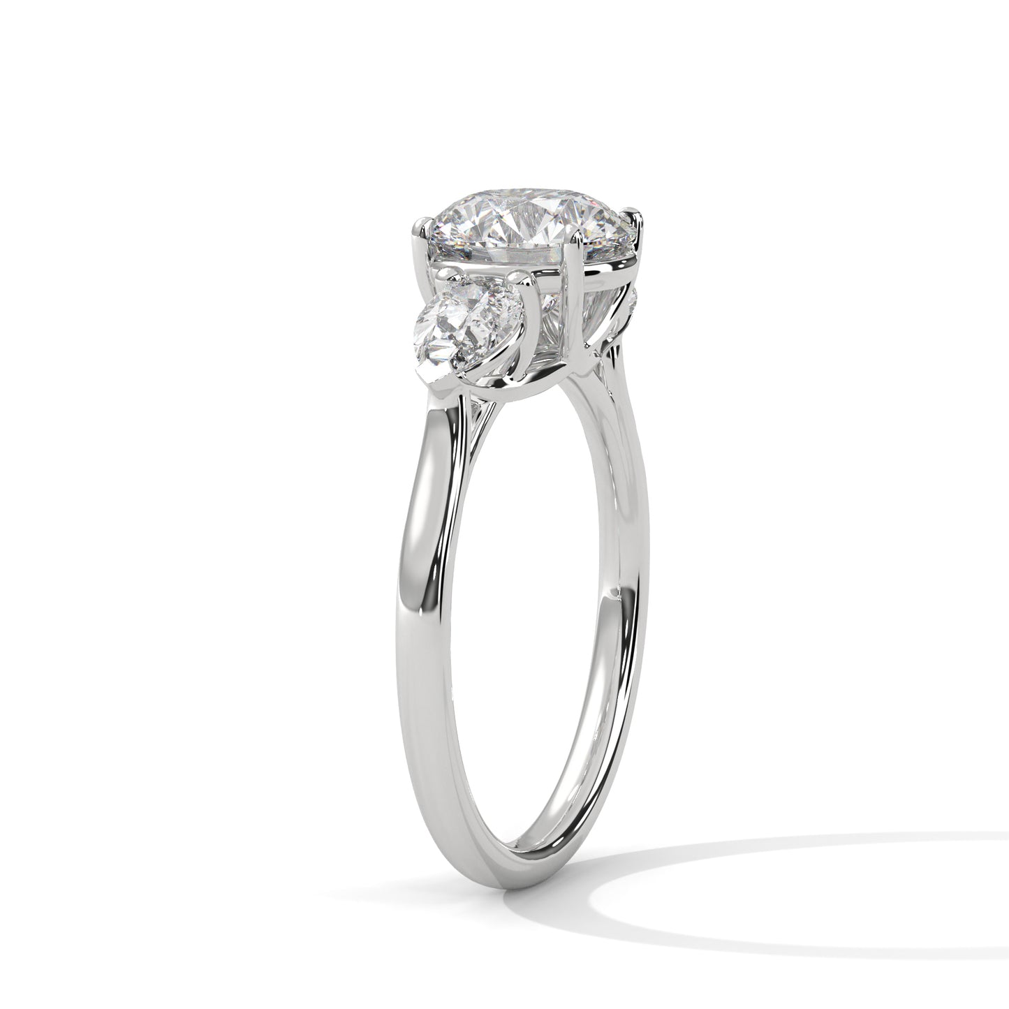 Crystal Whisper Solitaire Ring