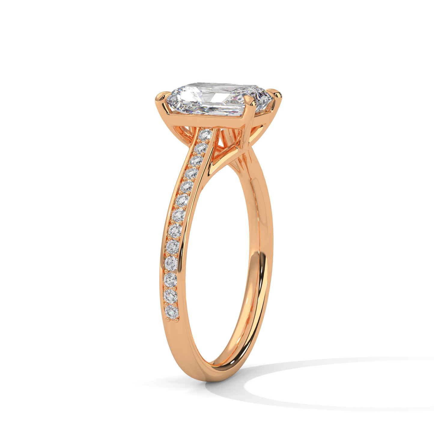 Velvet Spark Emerald Solitaire Ring