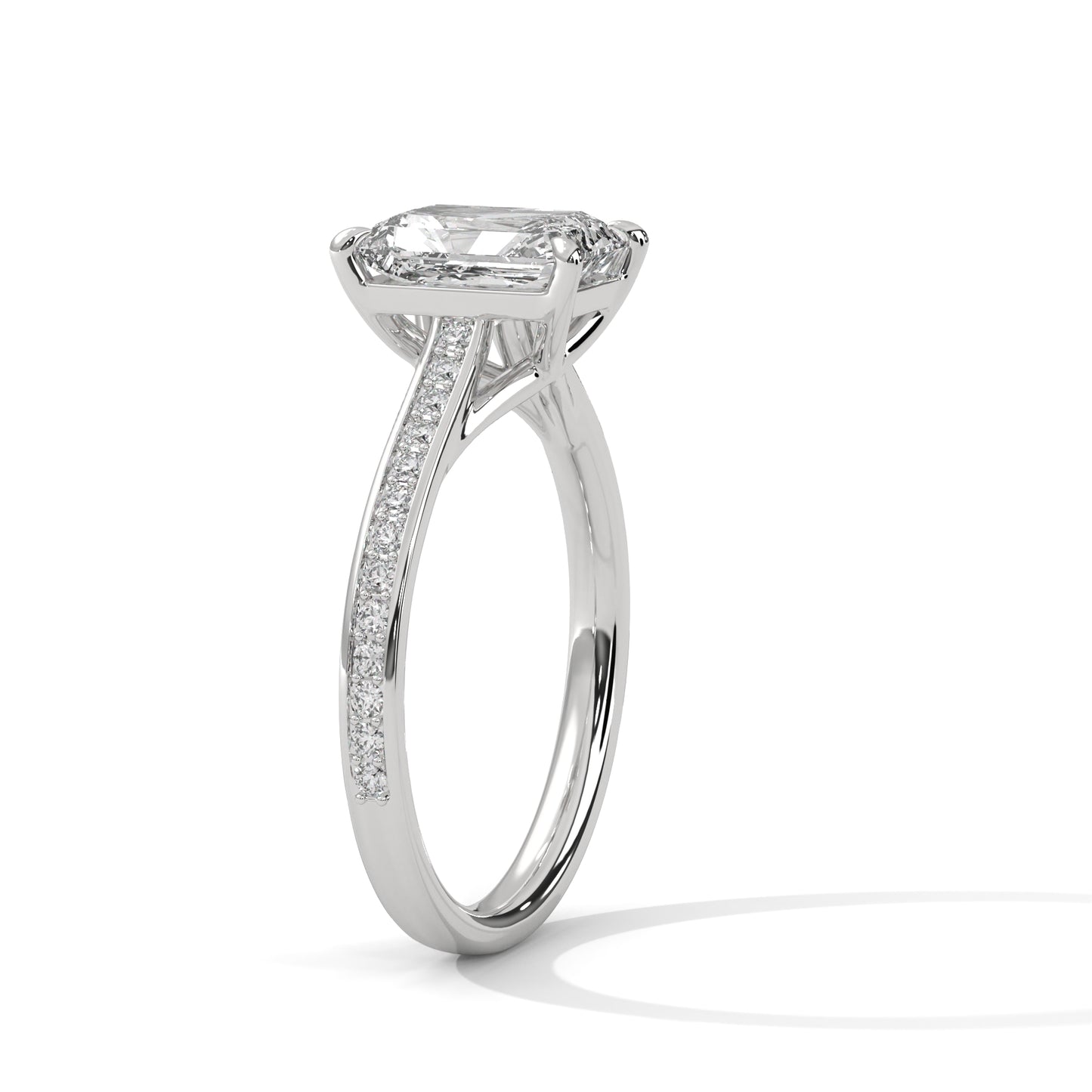 Velvet Spark Emerald Solitaire Ring