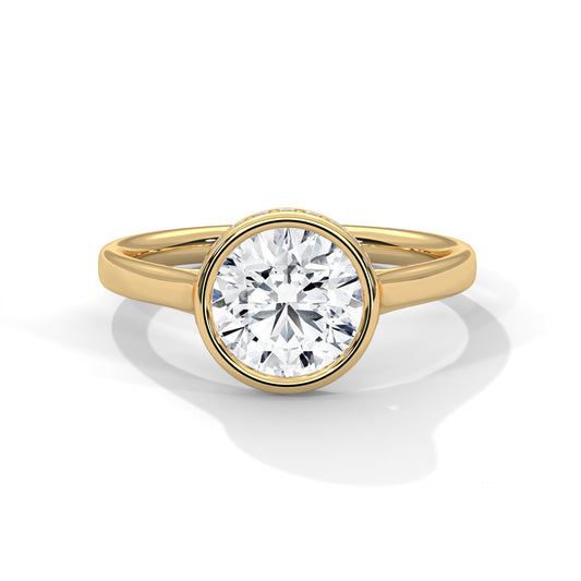 Prismatic Echo Round Diamond Ring