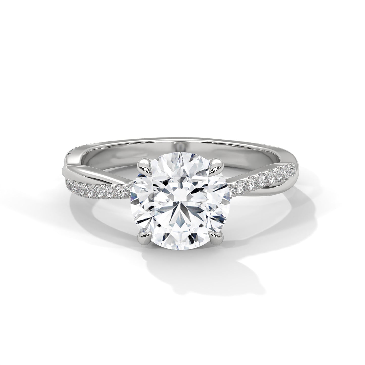 Golden Eclipse Solitaire Ring