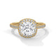 Elarin Flame Cushion Solitaire Ring