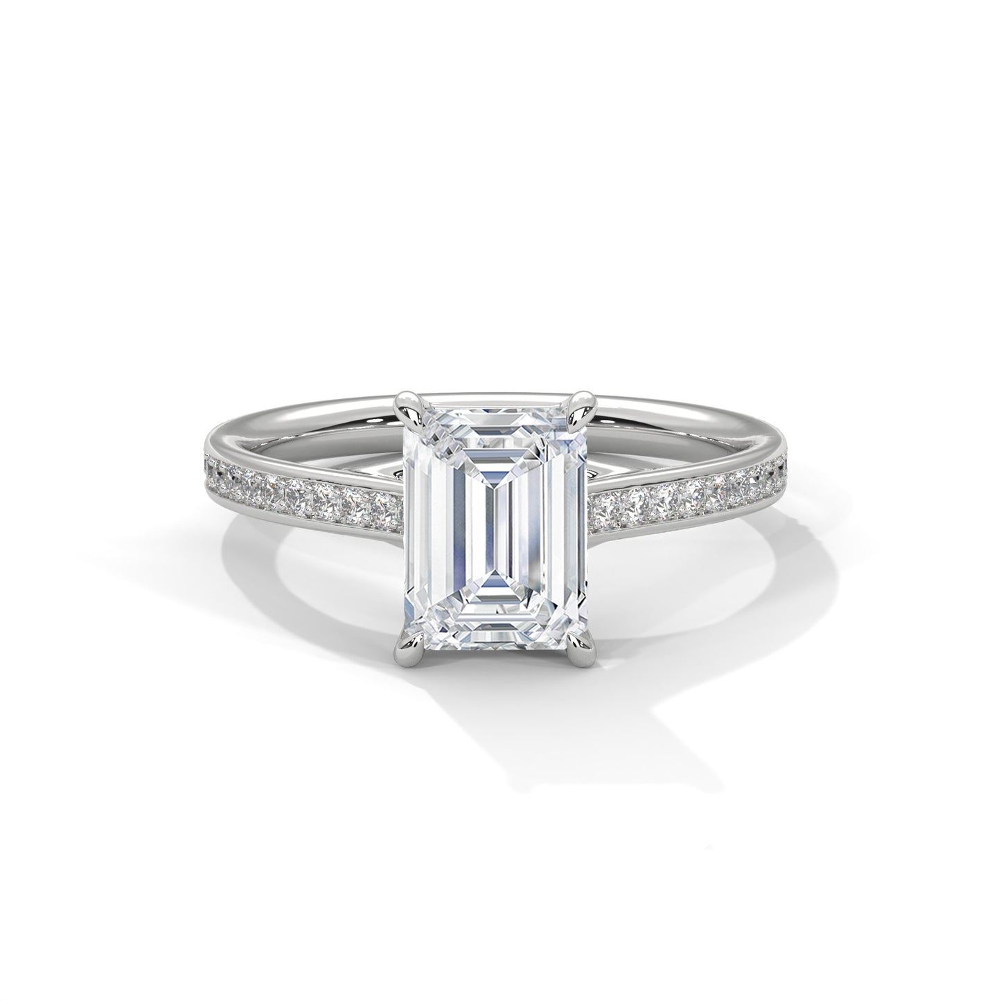 Velvet Spark Emerald Solitaire Ring