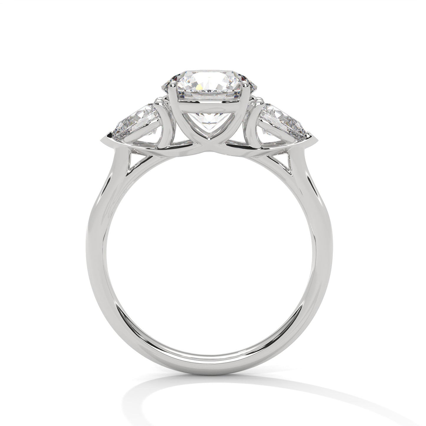 Crystal Whisper Solitaire Ring