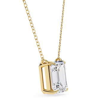 Valoria Eternelle Emerald Solitaire Pendant