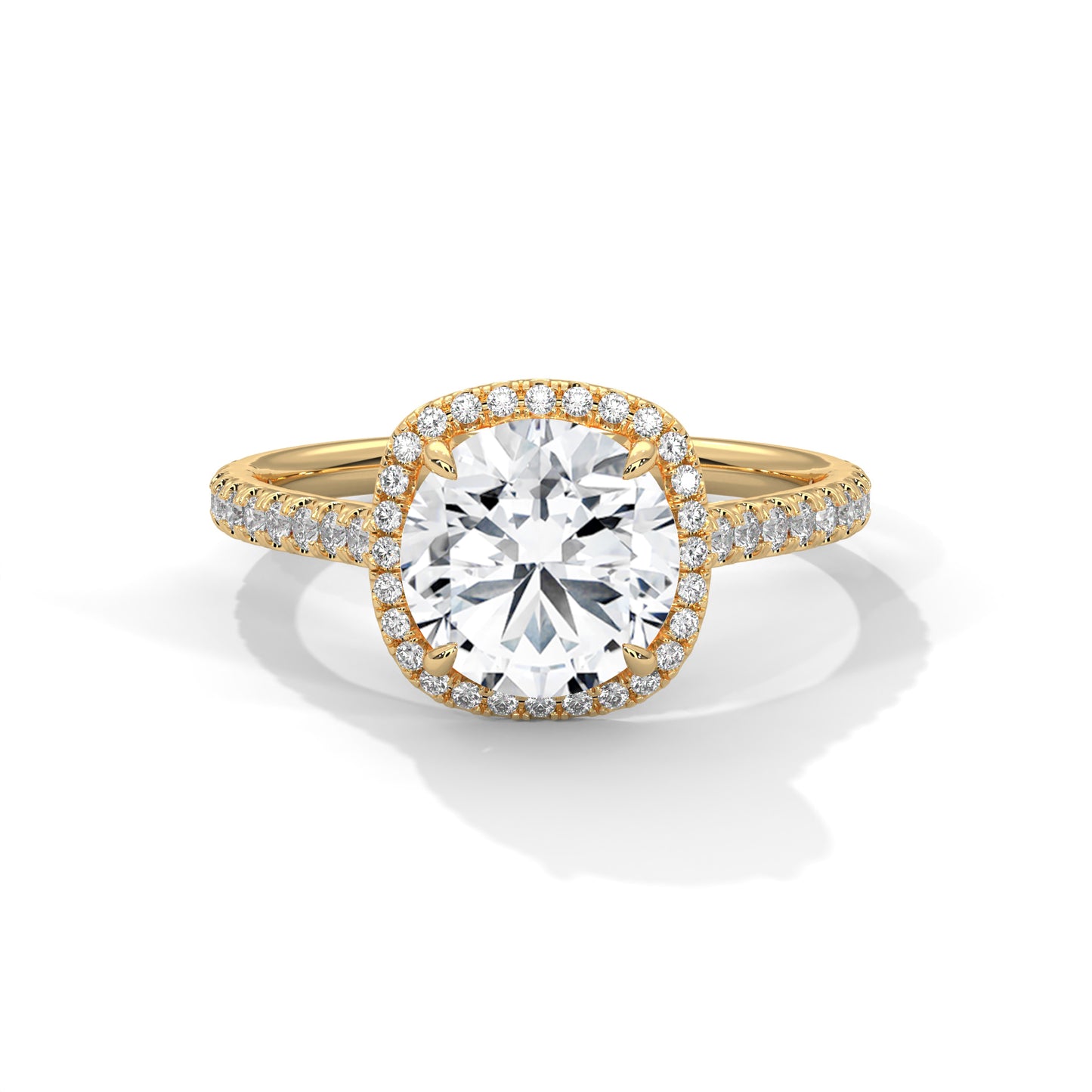 Whispering Pearl Solitaire Ring