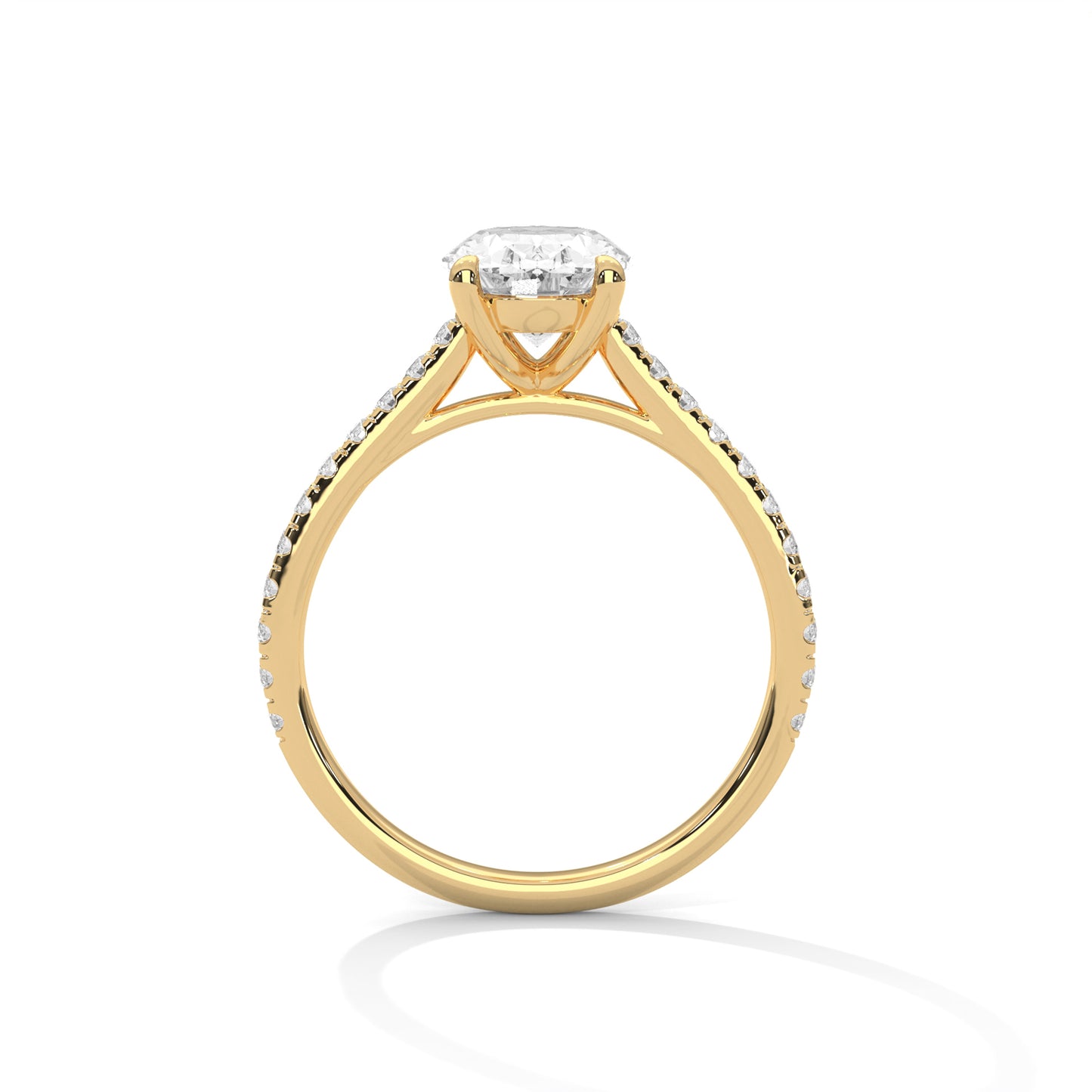 Bold Brilliance Oval-Cut Diamond Ring – Timeless Elegance