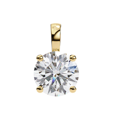 Prima Veridienne Round Solitaire Pendant