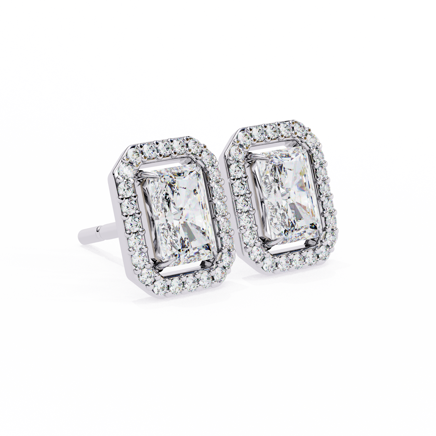 Splendore Classico Radiant Diamond Earrings