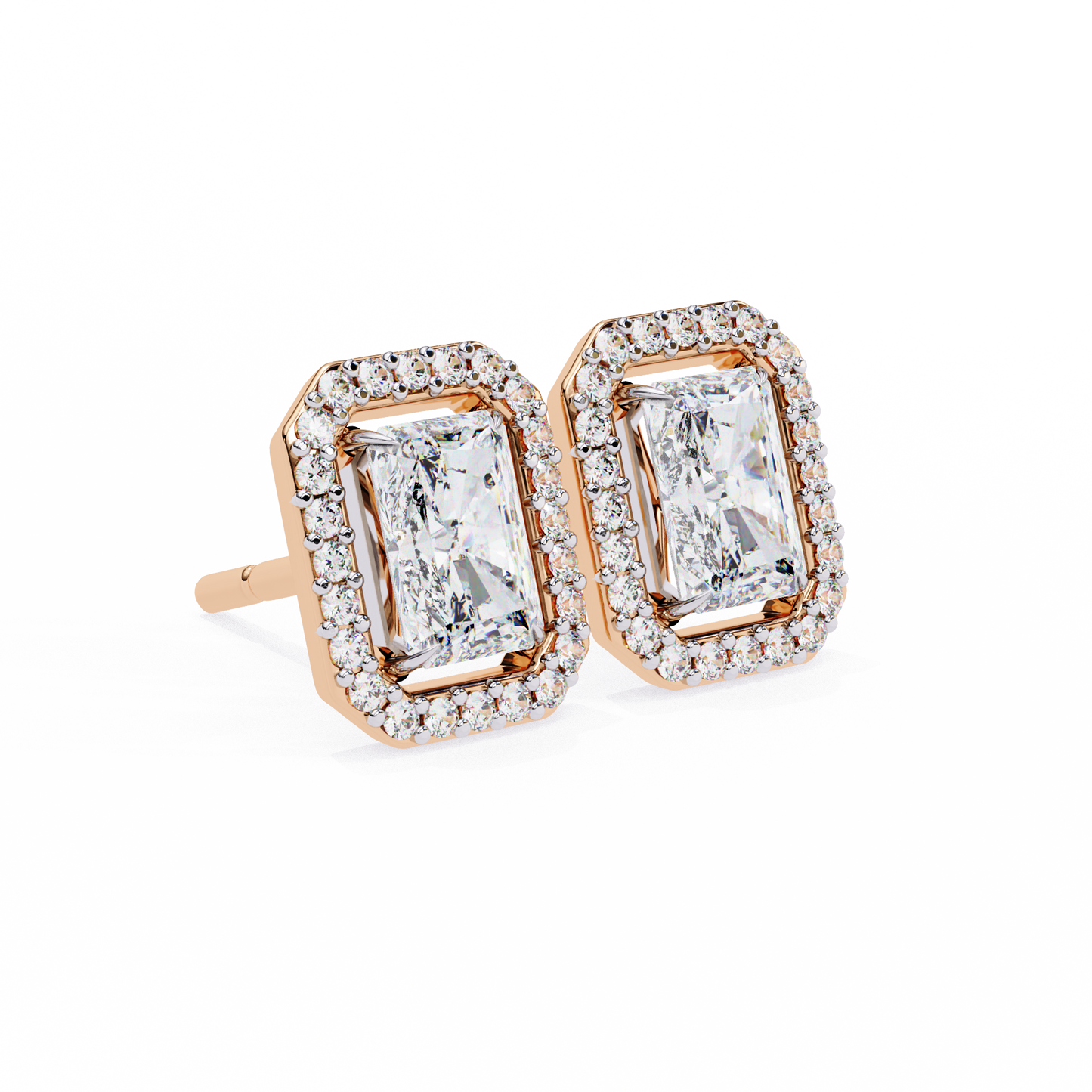 Splendore Classico Radiant Diamond Earrings