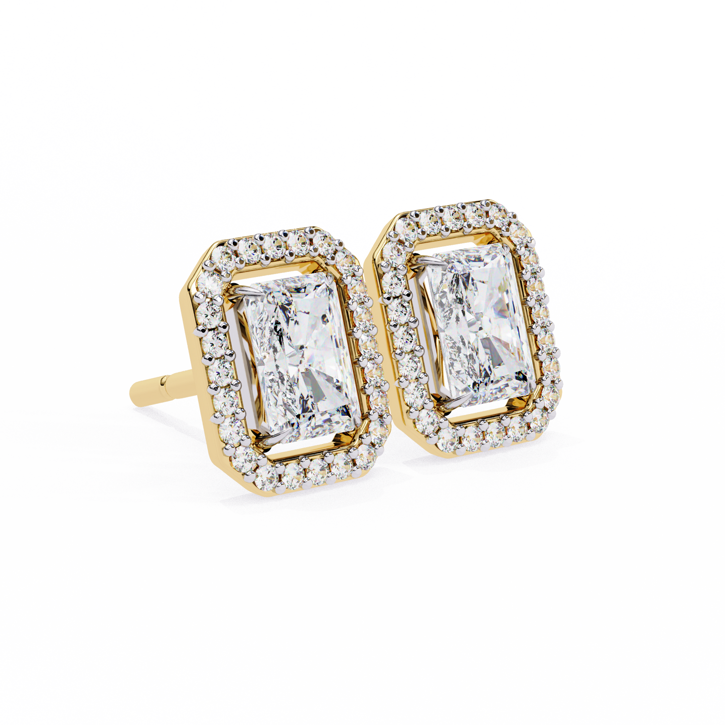 Splendore Classico Radiant Diamond Earrings