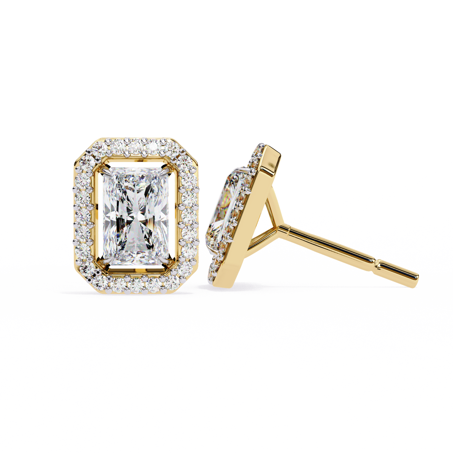Splendore Classico Radiant Diamond Earrings