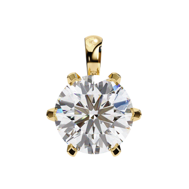 Duchess Arionne Round Solitaire Pendant