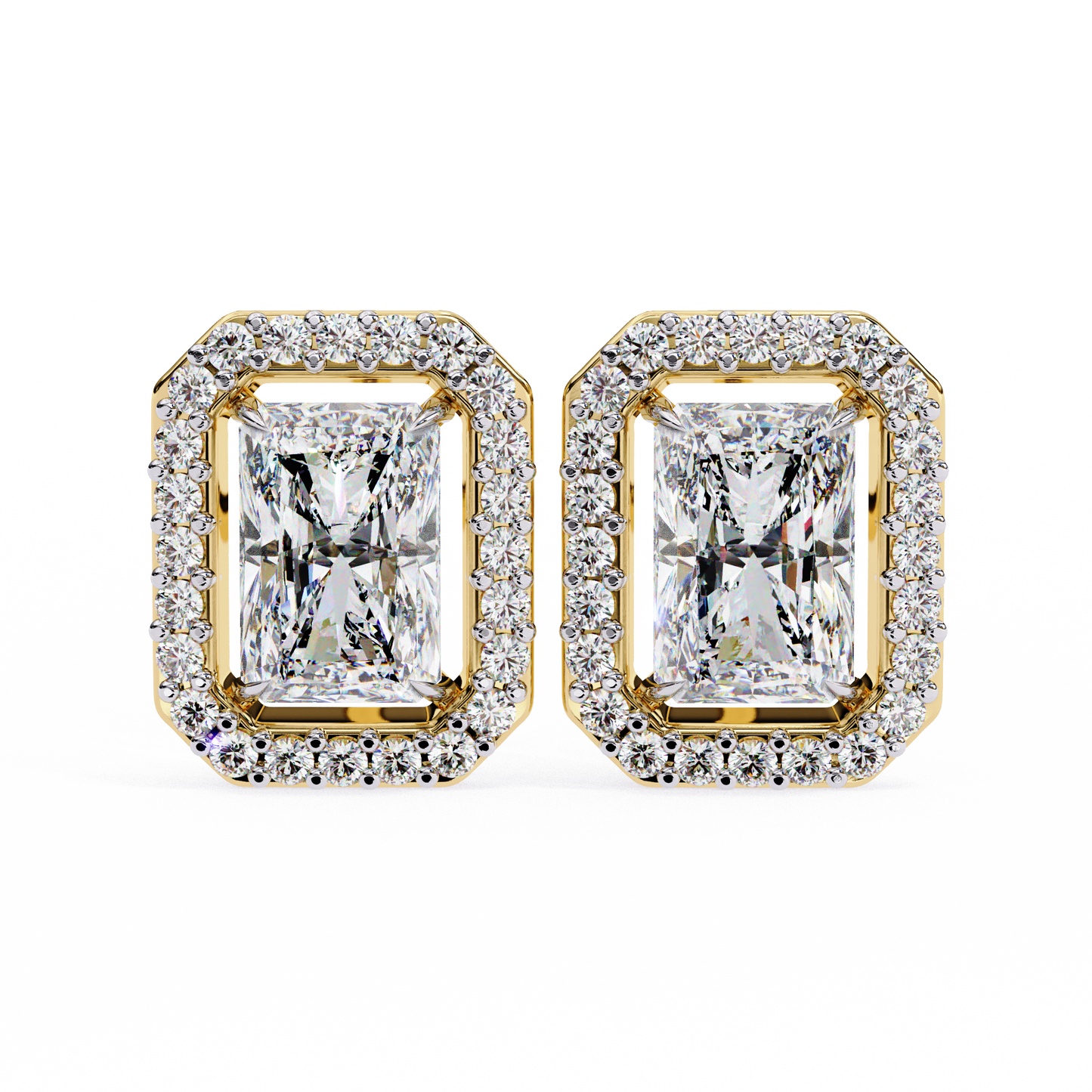 Splendore Classico Radiant Diamond Earrings