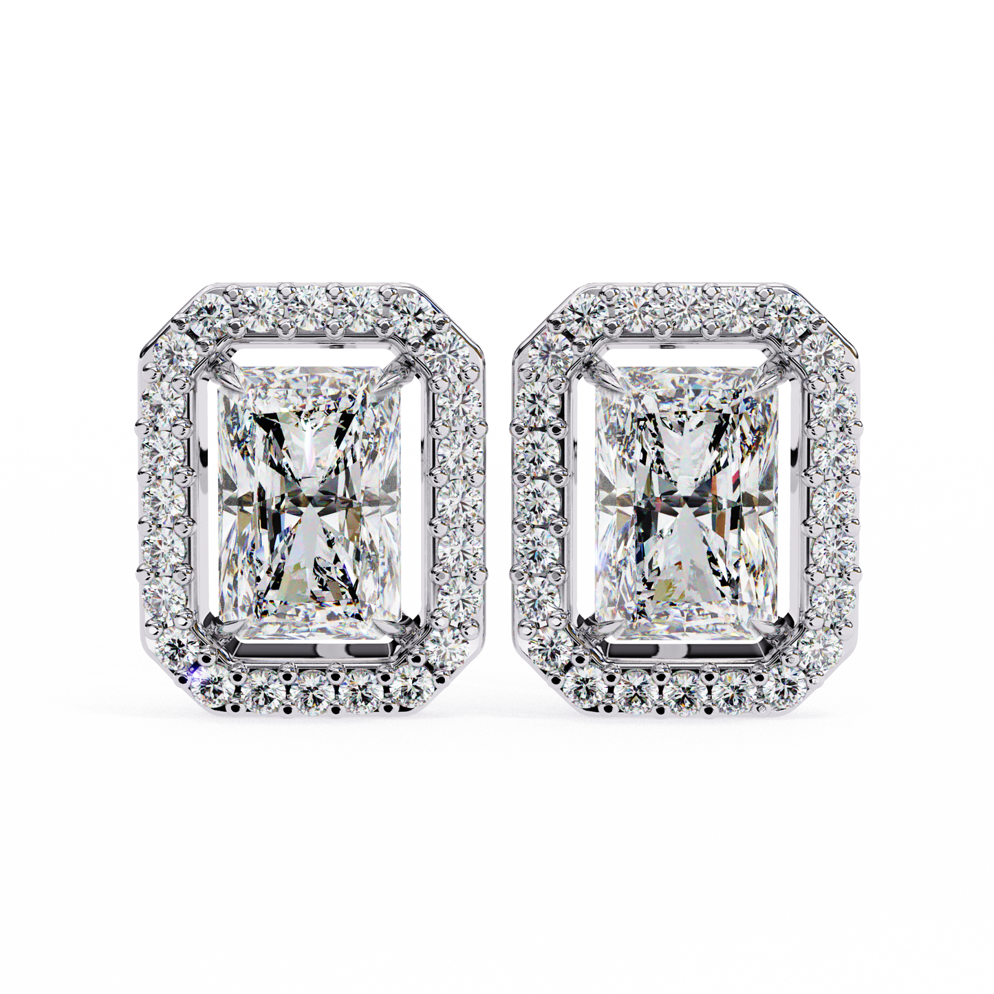 Splendore Classico Radiant Diamond Earrings