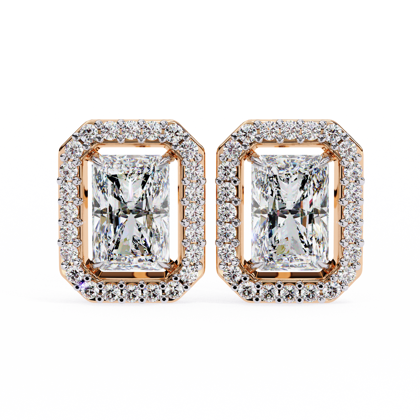 Splendore Classico Radiant Diamond Earrings