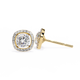 Majestic One Cushion Solitaire Studs