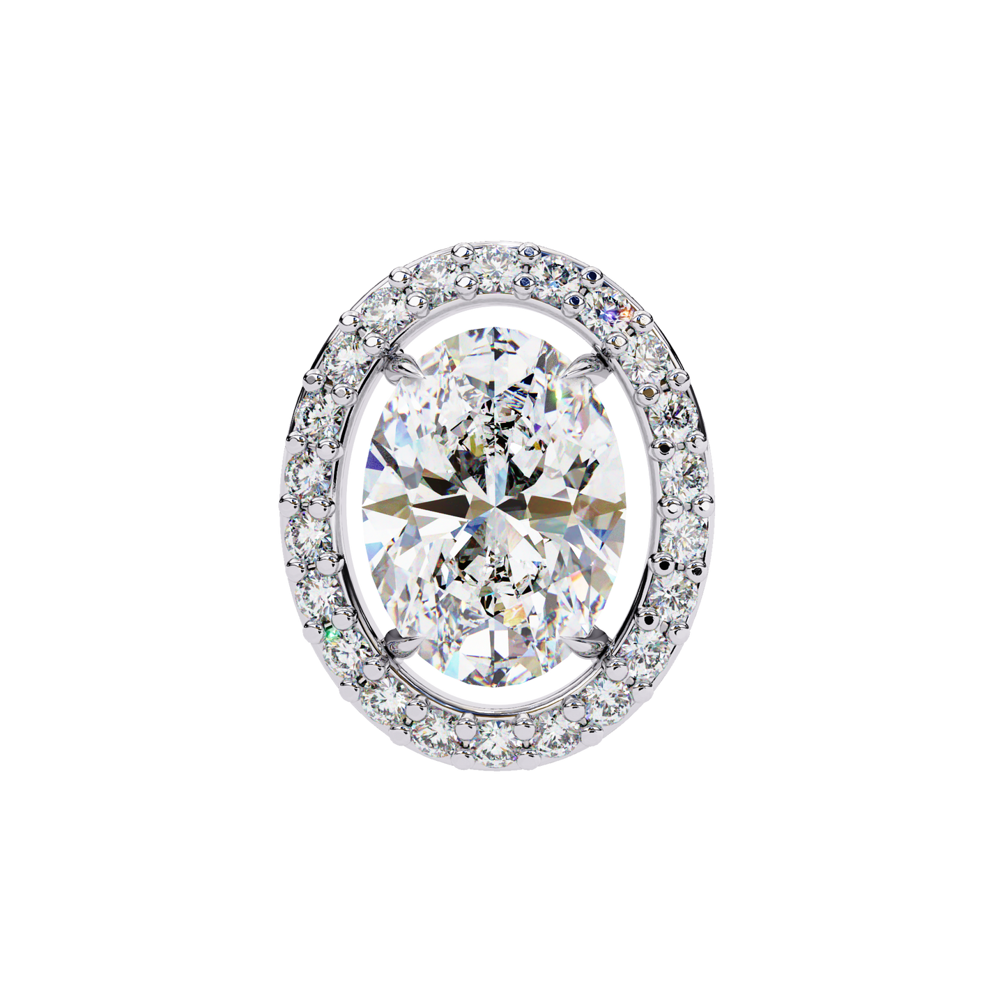 Jewel of Time Oval Solitaire Studs