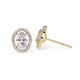 Jewel of Time Oval Solitaire Studs