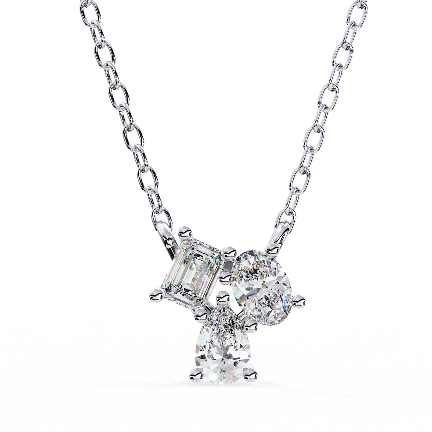 Ravelline Baroque Diamond Pendant