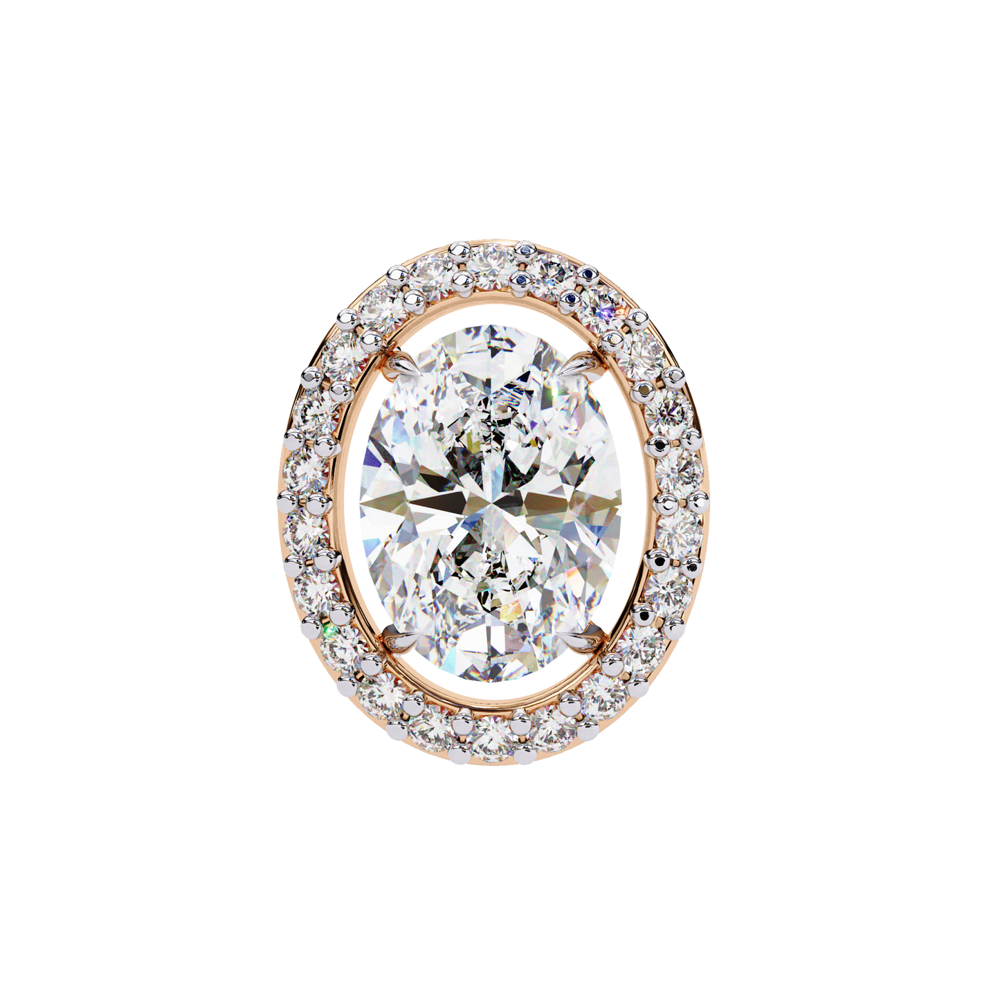 Jewel of Time Oval Solitaire Studs