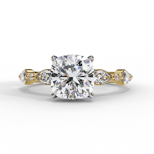 Sovereign Eclat Cushion Solitaire Ring