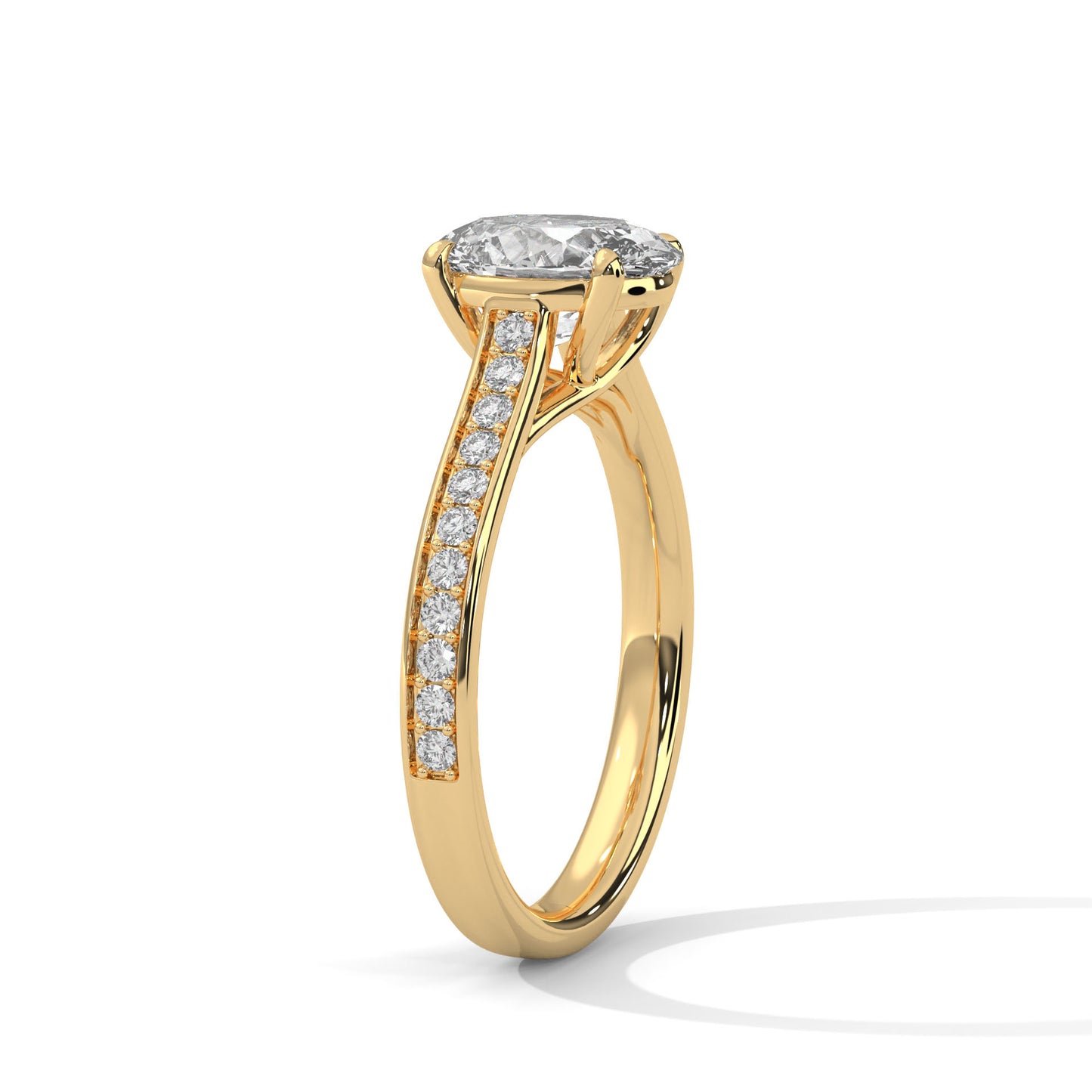 Enigma Glow Oval Solitaire Ring