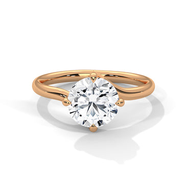 Classic Round Solitaire Diamond Ring – Pure Elegance
