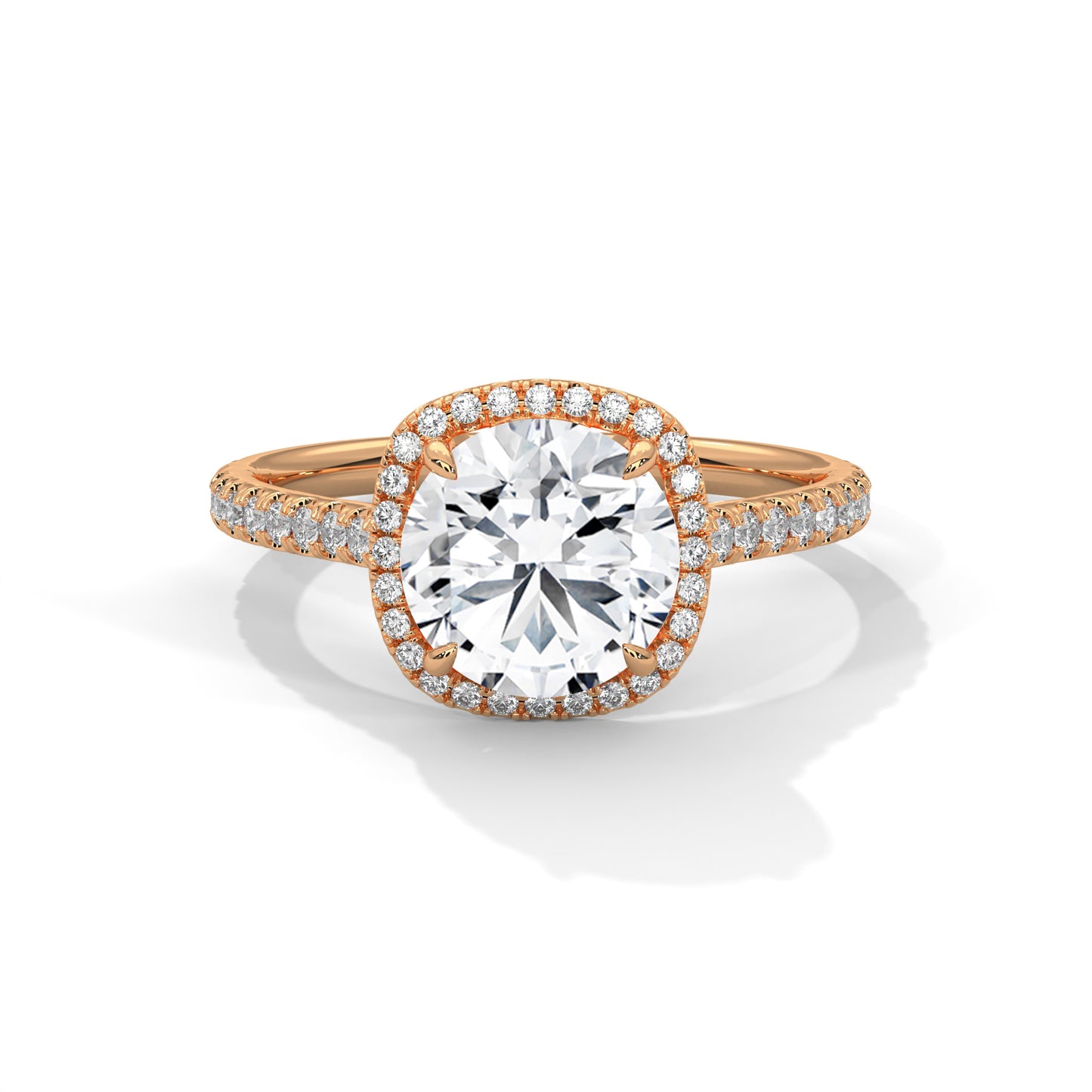 Whispering Pearl Solitaire Ring