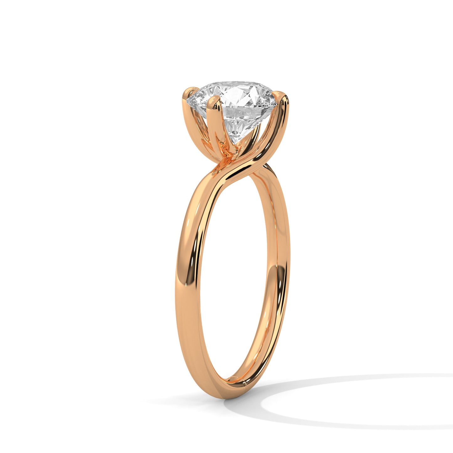 Classic Round Solitaire Diamond Ring – Pure Elegance
