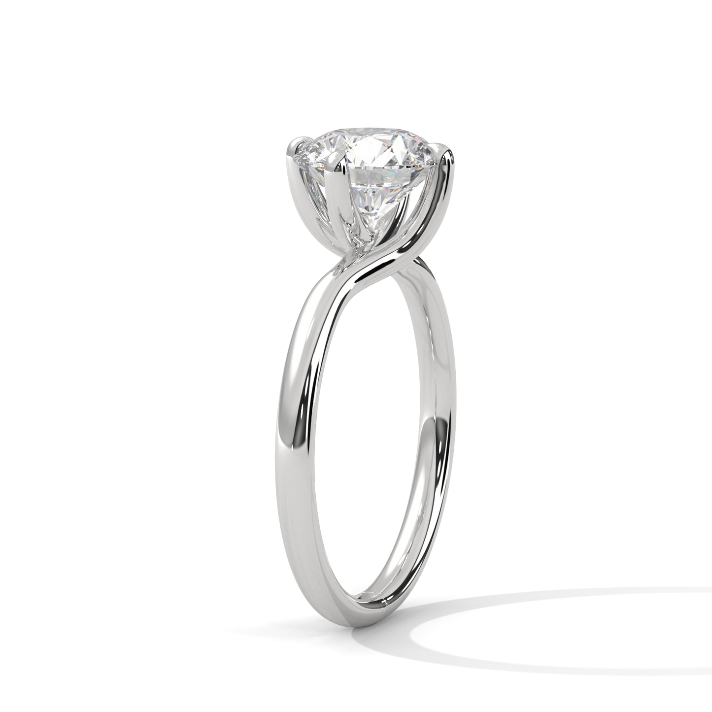 Classic Round Solitaire Diamond Ring – Pure Elegance
