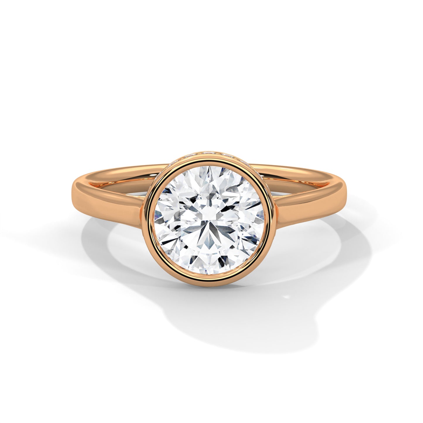 Prismatic Echo Round Diamond Ring