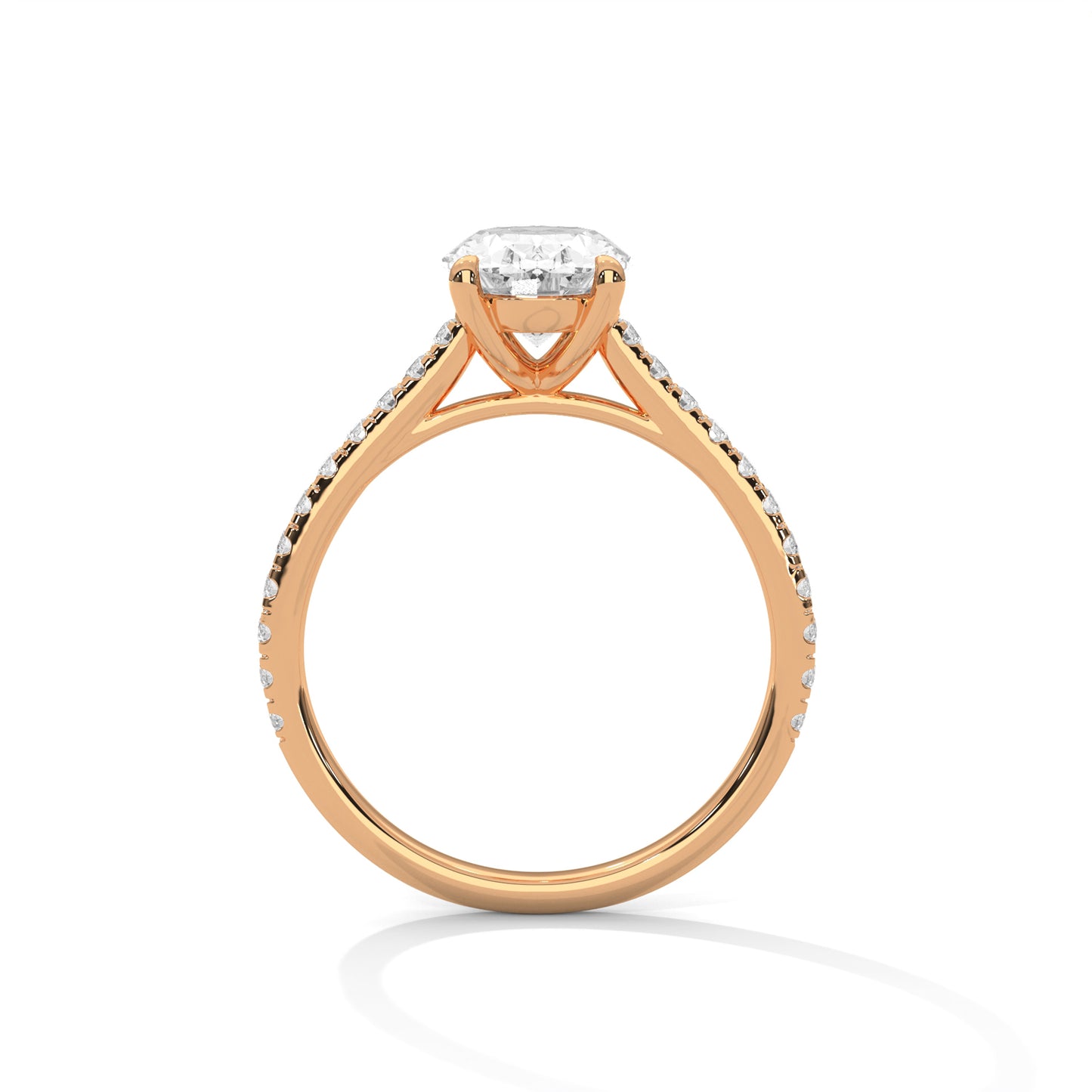 Bold Brilliance Oval-Cut Diamond Ring – Timeless Elegance