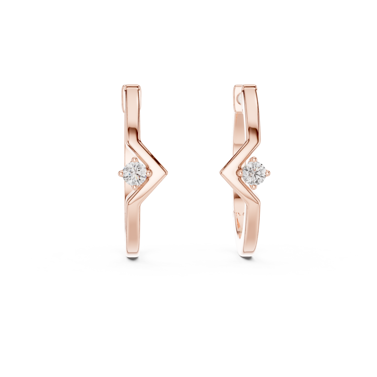 Modern Twist Diamond Studs