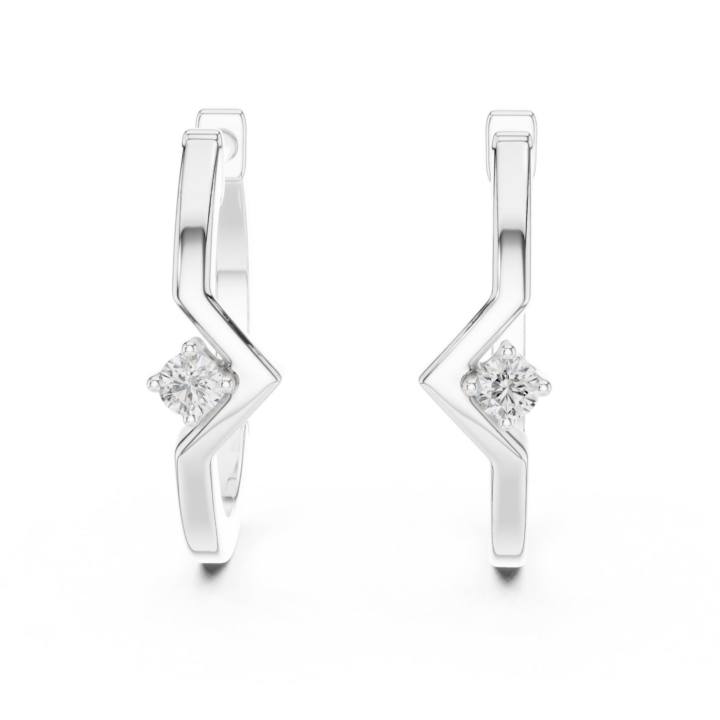 Modern Twist Diamond Studs