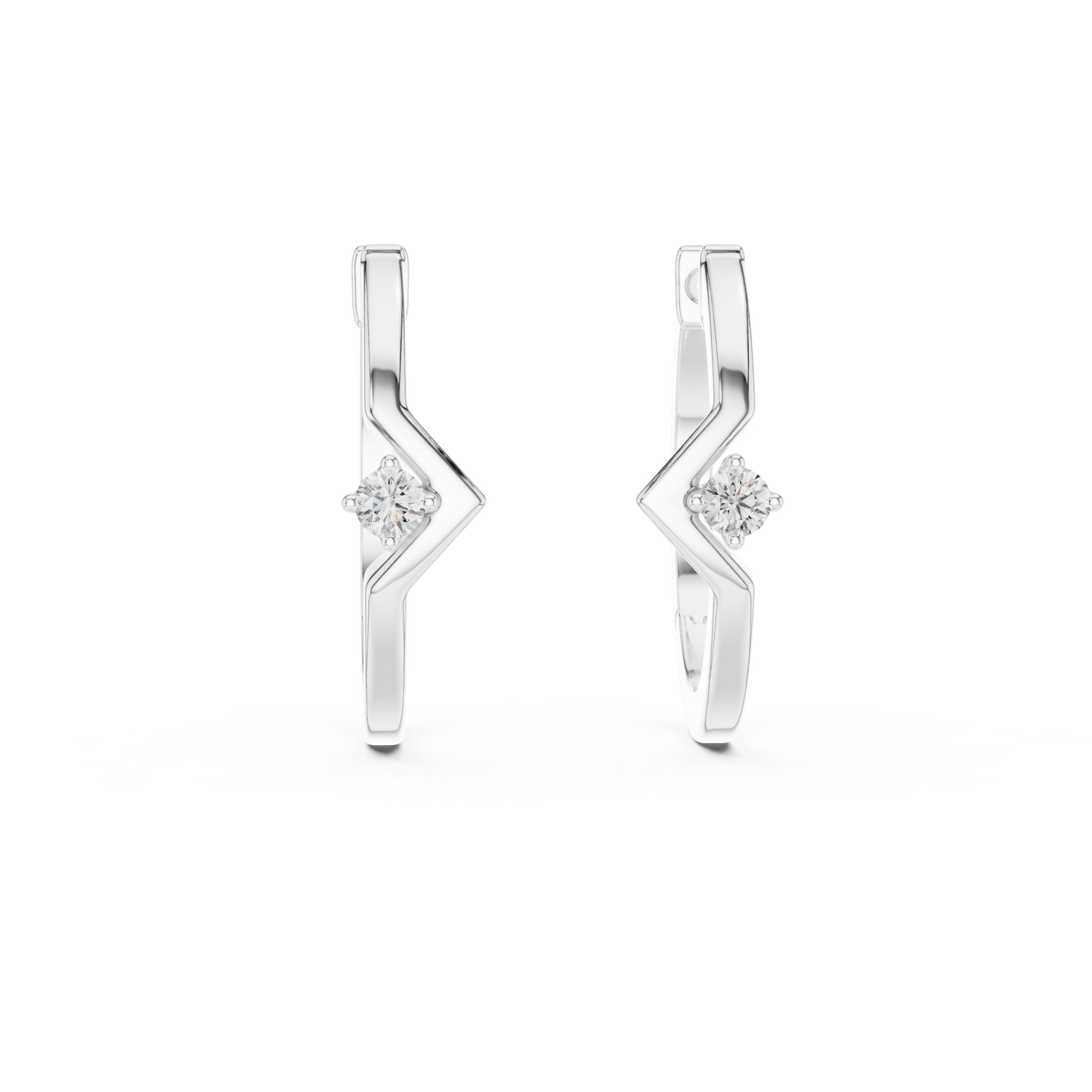 Modern Twist Diamond Studs