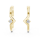 Modern Twist Diamond Studs
